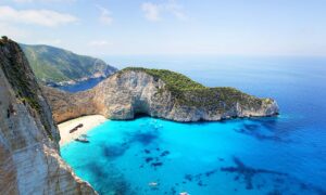 clear blue sea