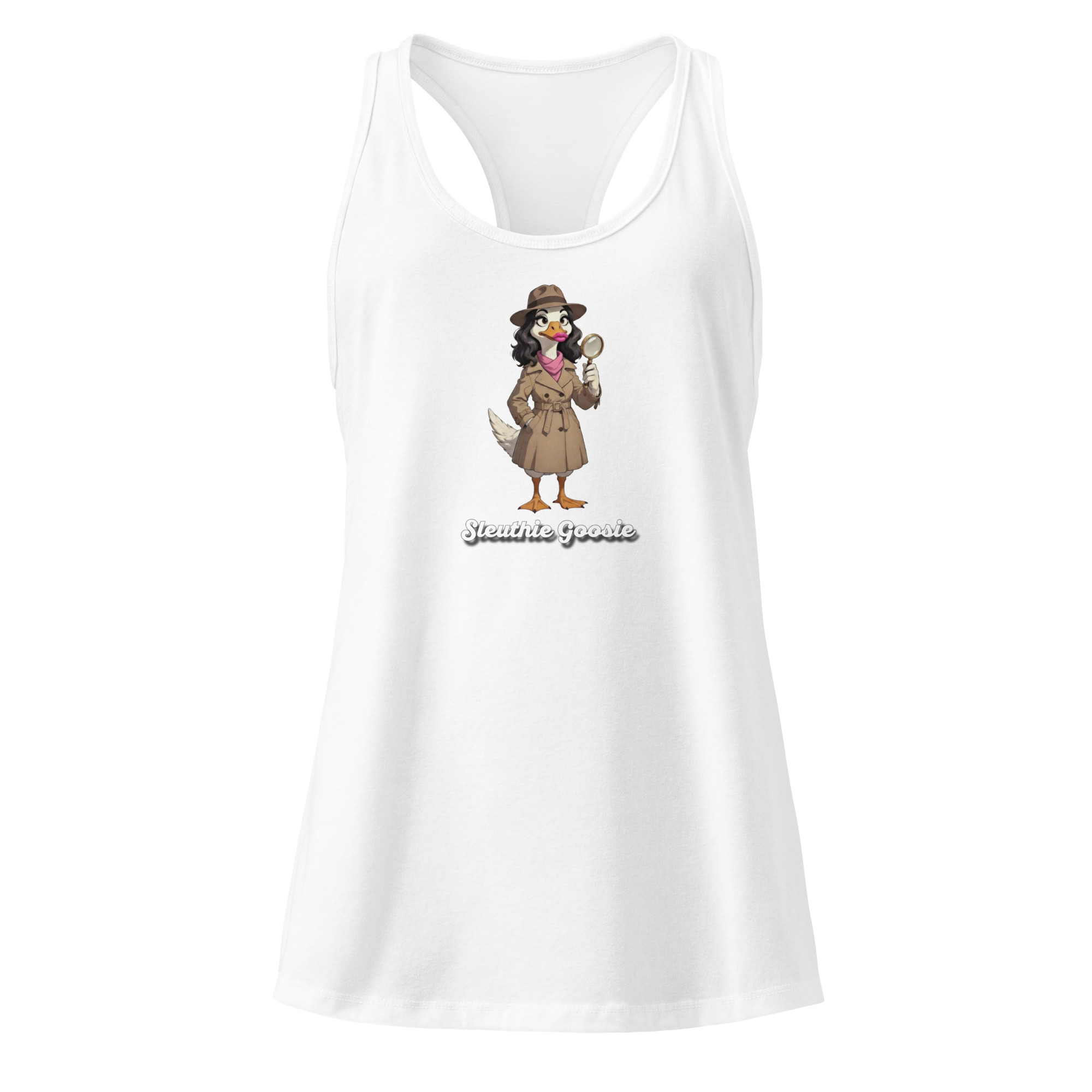 Sleuthie Goosie Women's Racerback Tank - Image 17