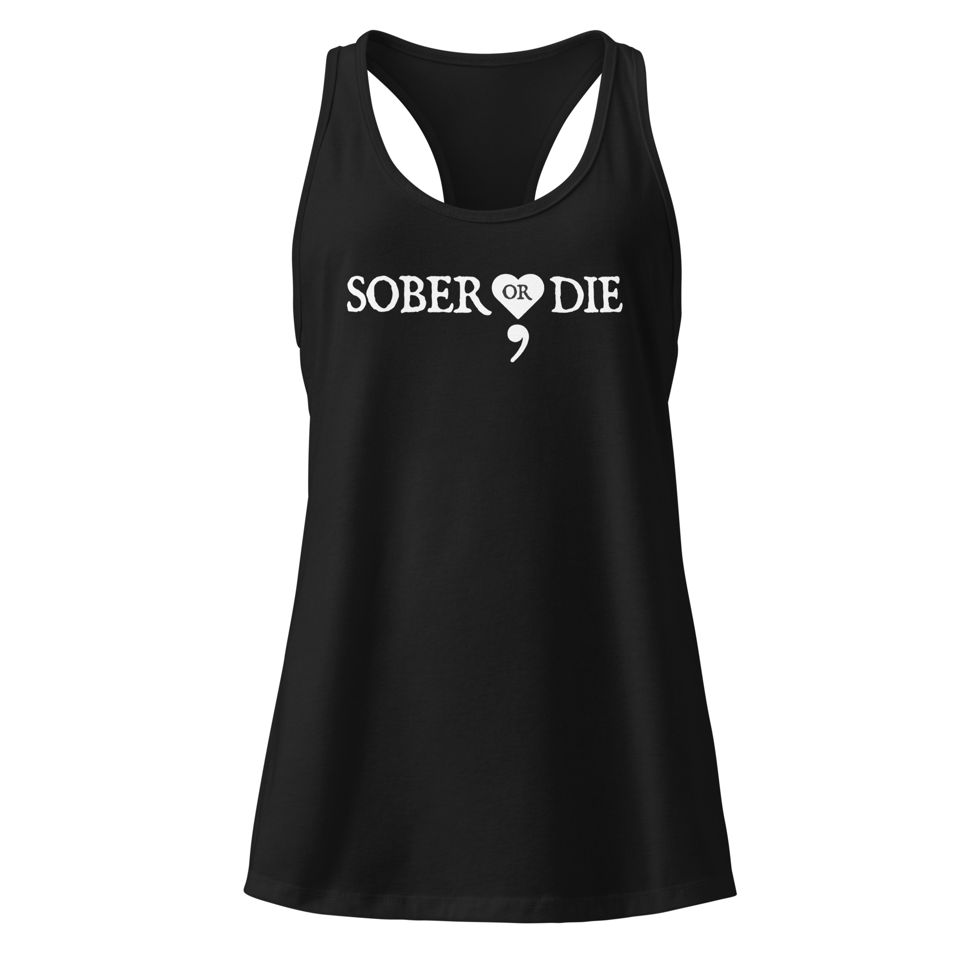 Sober Or Die Women's Racerback Tank - Image 2